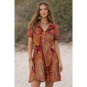 Uncle Frank Dress Boho 70's Vibe Anthropology Size Small
